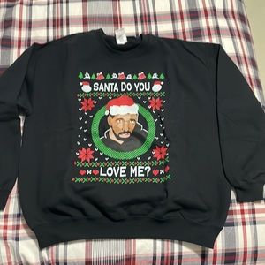 Drake Black Ugly Christmas Sweater Crew Neck “Santa Do You Love Me”